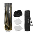 thumbnail image 2 of NiceFoto LED-Φ90cm Quick Set-up Folding Deep Parabolic Umbrella Softbox Photography Studio SoftBox with Grid Carry Bag Diameter 90cm /35inch for Aputure 120D 120D II Bowens Mount LED Flash L, 2 of 7