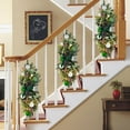 thumbnail image 4 of Puleo International 28" Pre-Lit Battery-Operated Adorned Banister Swag, 4 of 6