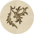 thumbnail image 1 of Ahgly Company Machine Washable Indoor Round Transitional Peru Brown Area Rugs, 3' Round, 1 of 7