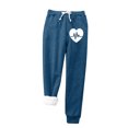 thumbnail image 1 of Gibobby Pantalones deportivos para mujeres Pantalones de terciopelo sólido cálido con bolsillos para mujer, pantalones largos térmicos con forro polar elástico(A,CH), 1 of 4