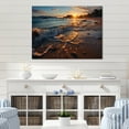 thumbnail image 2 of Designart "Beach Photo Sunset Charm V" Nautical & Beach Metal Wall Art Prints, 2 of 5