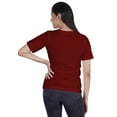 thumbnail image 3 of Inkmeso Crew Neck T-shirt It's Fine I'm Fine Everything's Fine" Letter Printed Inspirational Jersey Top For Women, 3 of 9