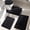 Interlocking Spirals black, variant on CHAKME 4pcs Bathroom Rugs Set with U-Shaped Mat, Non Slip, Quick Drying, Ultra Soft and Water Absorbent Bath Rug Mat Carpet Machine Washable 20"x32"+17"x24"+U 20"x24"+15"x18" GRAY