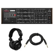 Behringer Pro-800 8-Voice Polyphonic Analog Synthesizer, Bundle with TAPH100 Headphones and Platinum Pro 10' TRS 1/4" Interconnect Cable