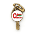 thumbnail image 1 of Omán bandera nacional Rojo patrón verde Broche broche broche broche Metal retro, 1 of 3