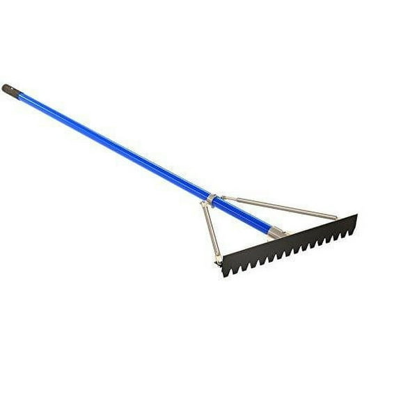 bon 12-230 24-inch aluminum asphalt lute rake with 6-feet handle
