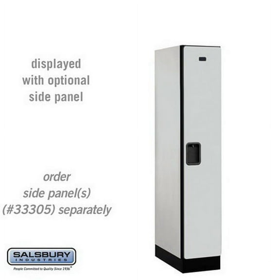 Salsbury 31151GRY Designer Wood Locker - Single Tier - 1 Wide - 5 Feet High - 21 Inches Deep - Gray