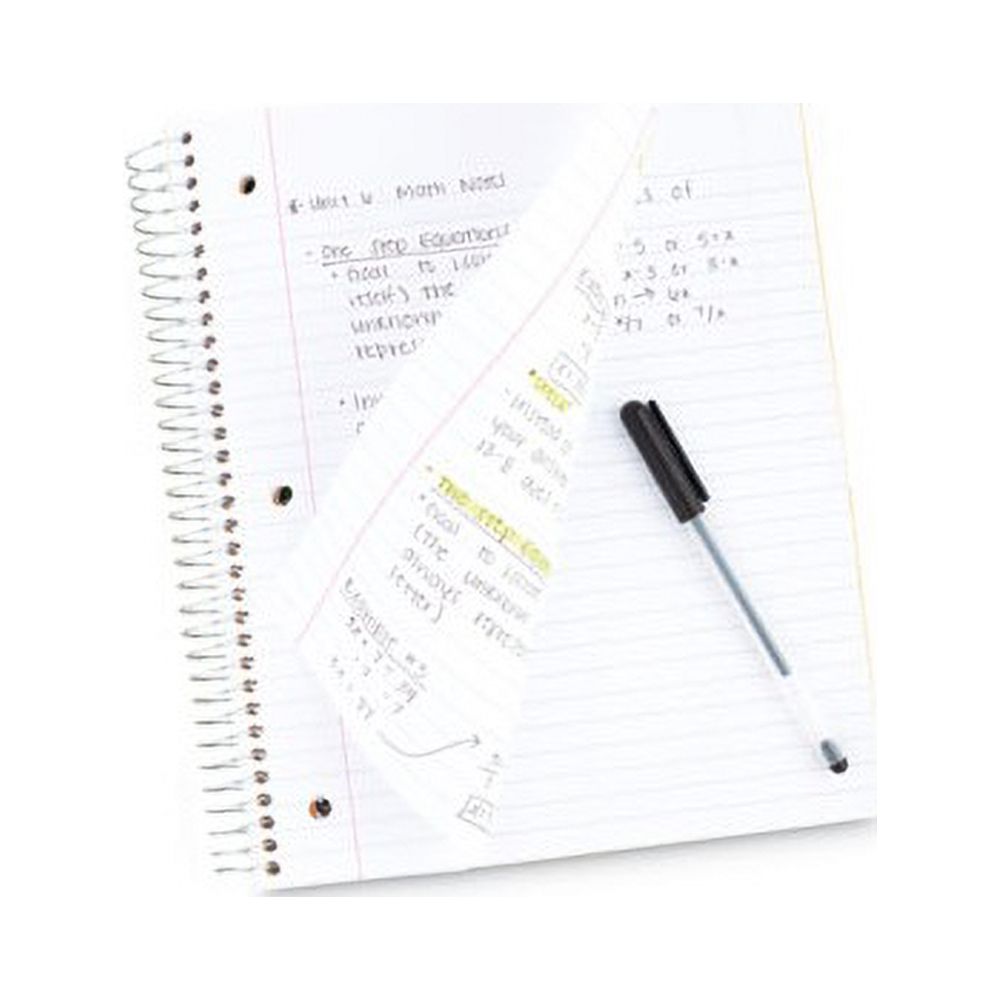Wirebound Notebook 3 Subject, Wide/Legal Rule, Randomly Assorted Covers, 10.5 x 8, 150 Sheets