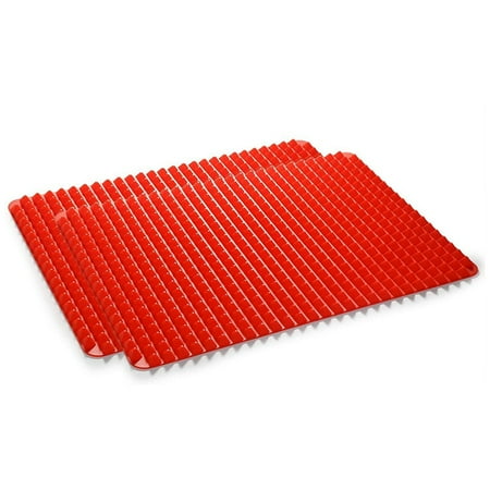 

THEEN 2PCS Silicone Baking Mat Cooking Pan Oven Tray Baking Tray Pastry Mat 40.5 x 29cm