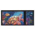 thumbnail image 4 of FUIALDOLG Polyester Trifold Card Holder with Lightweight Portable Children's Wallet for Outdoor, Sea Turtle Underwater Art Kids Trifold Wallet, 4 of 6