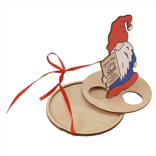 Mini Portabotellas de Vino Navideño, Encantador Soporte para de Licor de Papá , Tema Festivo para Decoraciones de Fiestas Navideñas