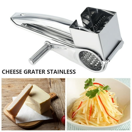 

Miuline Rotary Cheese Grater Grinder Stainless Steel Vegetable Nuts Cutter Shredder Kitchen Gadget