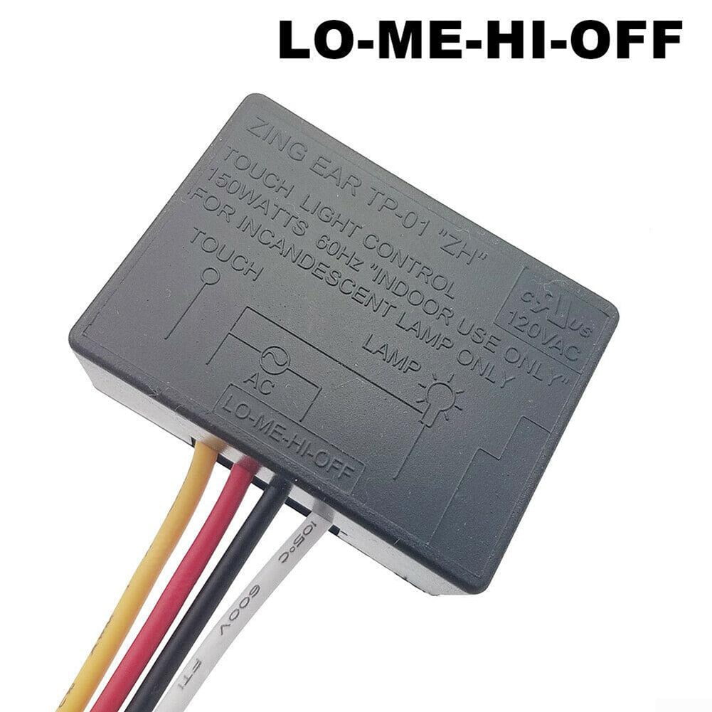 Zing Ear TP01 ZH 3 Way Touch Lamp Dimmer Switch Long Lifetime Easy