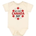 thumbnail image 3 of Inktastic My First Canada Day with Red and White Maple Leaves Boys or Girls Baby Bodysuit, 3 of 5