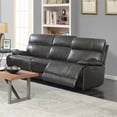thumbnail image 2 of Coaster Company Stanford Collection Bluetooth Power Reclining Sofa with Remote Control, Charcoal, 2 of 7
