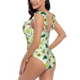 thumbnail image 4 of Goofa Cartoon Fruit Print Women's Ruffled One Piece Swimsuit V Neck, 4 of 7