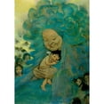 thumbnail image 3 of Vintage Apple Collection 14x18 Black Modern Framed Museum Art Print Titled - Green Haired Lady, 3 of 5