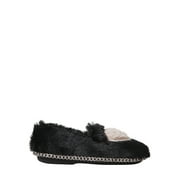 Dearfoams Girls Pile Closed Back w Heart Slippers