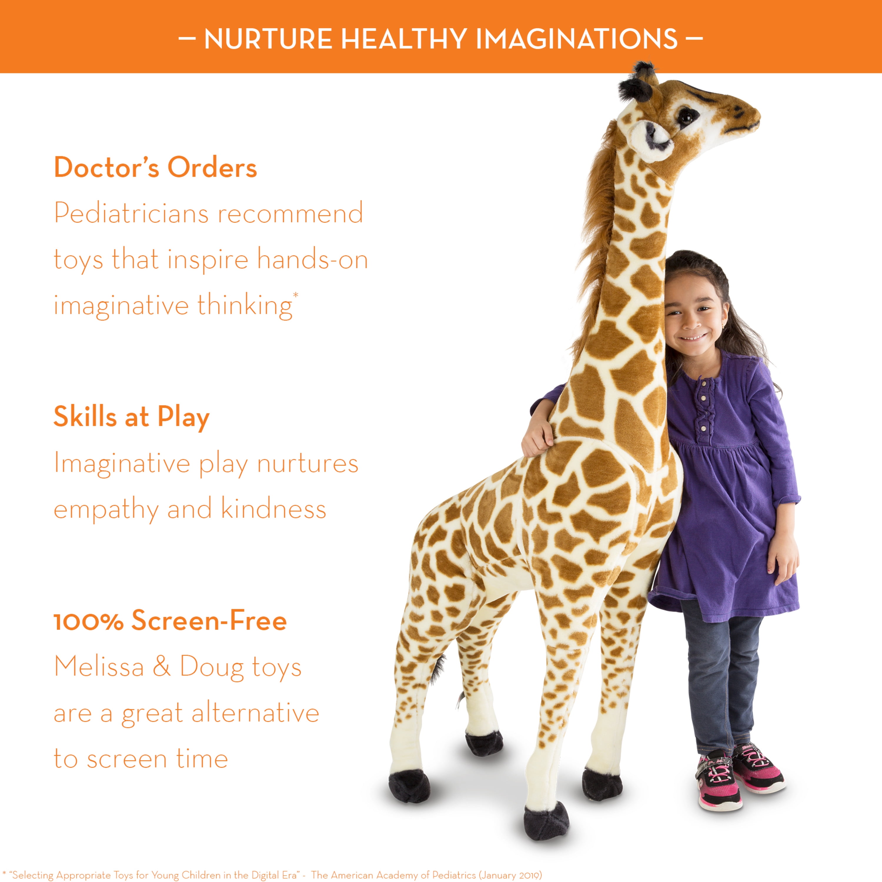 Melissa and doug giraffe deals plush