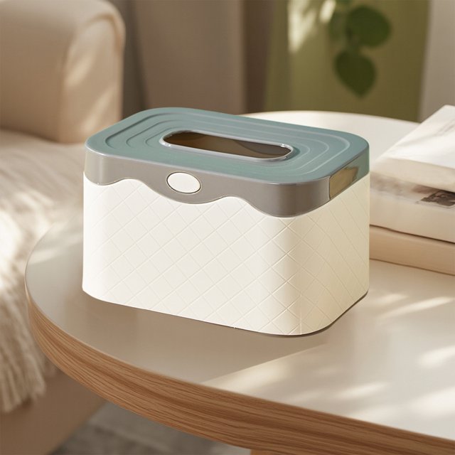 FcBaudy Tissue Box Cover Toilet Tissue Box Living Room Storage Desktop Tissue Box Household Tissue Storage Box For Bathroom Or Kitchen Plastic Tissue Bin