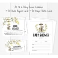 thumbnail image 3 of Inkdotpot Set Of 30 Baby Shower Invitations-Diaper Raffle Tickets And Baby Shower Book Request Cards koala baby Gender Neutal Invites Its A Boy Its A Girl, 3 of 7