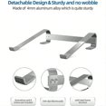 thumbnail image 4 of RAINBEAN Laptop Stand, Aluminium Portable Removable Laptop Riser, Ventilated Detachable Ergonomic Laptop Holder Compatible with MacBook Notebook Air/P, 4 of 4