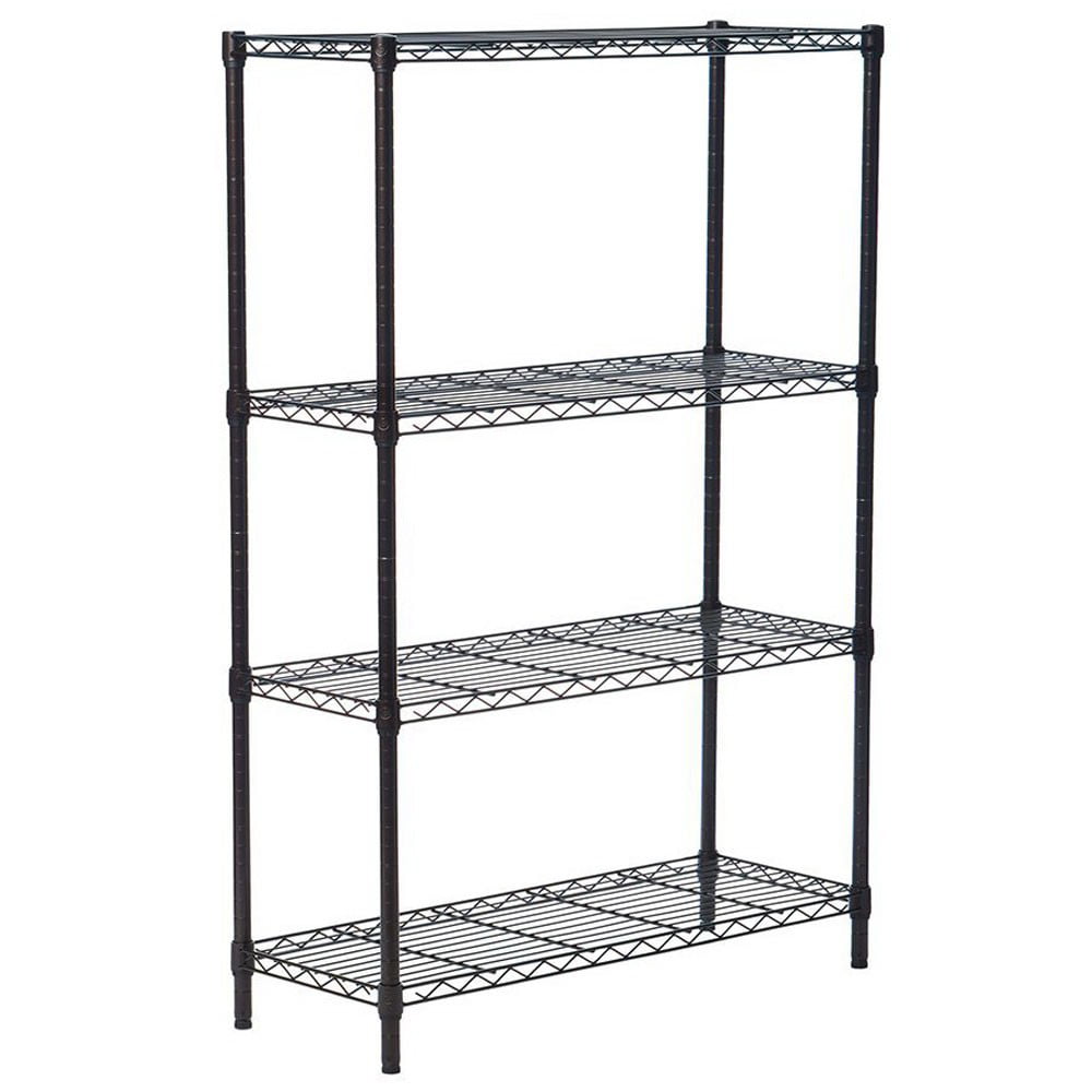 36 Wide Wire Display Rack Black Free Stand or Mount 7 Tier 