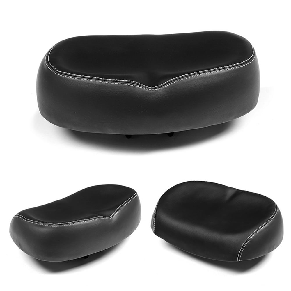 SPRING PARK Bike Seat, Wide Large Bicycle Saddle, Bicycle Seat Cushion Padded, Elastic Seat