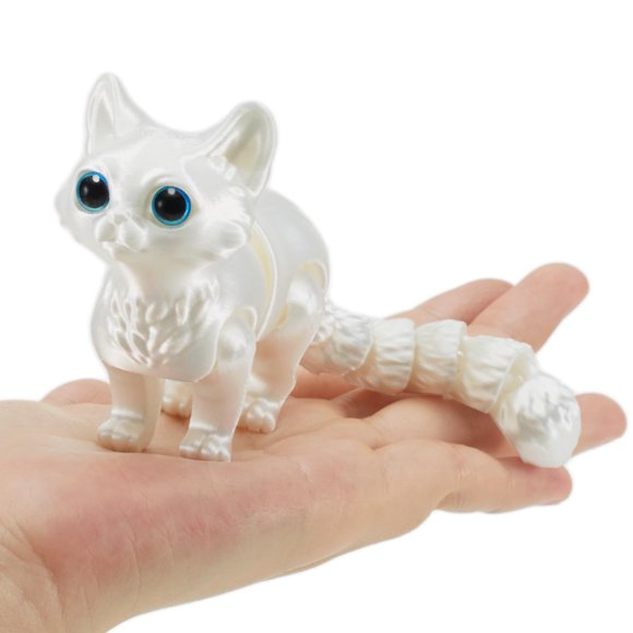 Gato articulado Maxdecoer, posable y flexible, 15 x 5 x 8 cm