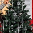 thumbnail image 1 of Colgantes de Copos de Nieve Transparentes para Árbol de Navidad, Adornos de Carámbanos para las Fiestas de Invierno, Adorno Colgante Transparente, 1 of 1