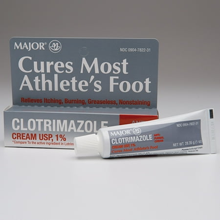 Major 100431 Clotrimazole Antifungal Cream  1% Strength 0.5 oz. Tube, 1 (Best Over The Counter Antifungal)