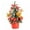 Red, variant on Artificial Christmas Tree 7.8" Mini Christmas Tree Tabletop Decorations with Ornaments and Woven Basket Base Great for Party Home Table Centerpieces Decoration