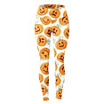 thumbnail image 4 of Gibobby Leggings Afelpados Mujer Leggings con estampado Halloween para mujer Leggings elásticos pantalones casuales botas pantalones（Anaranjado， S), 4 of 5
