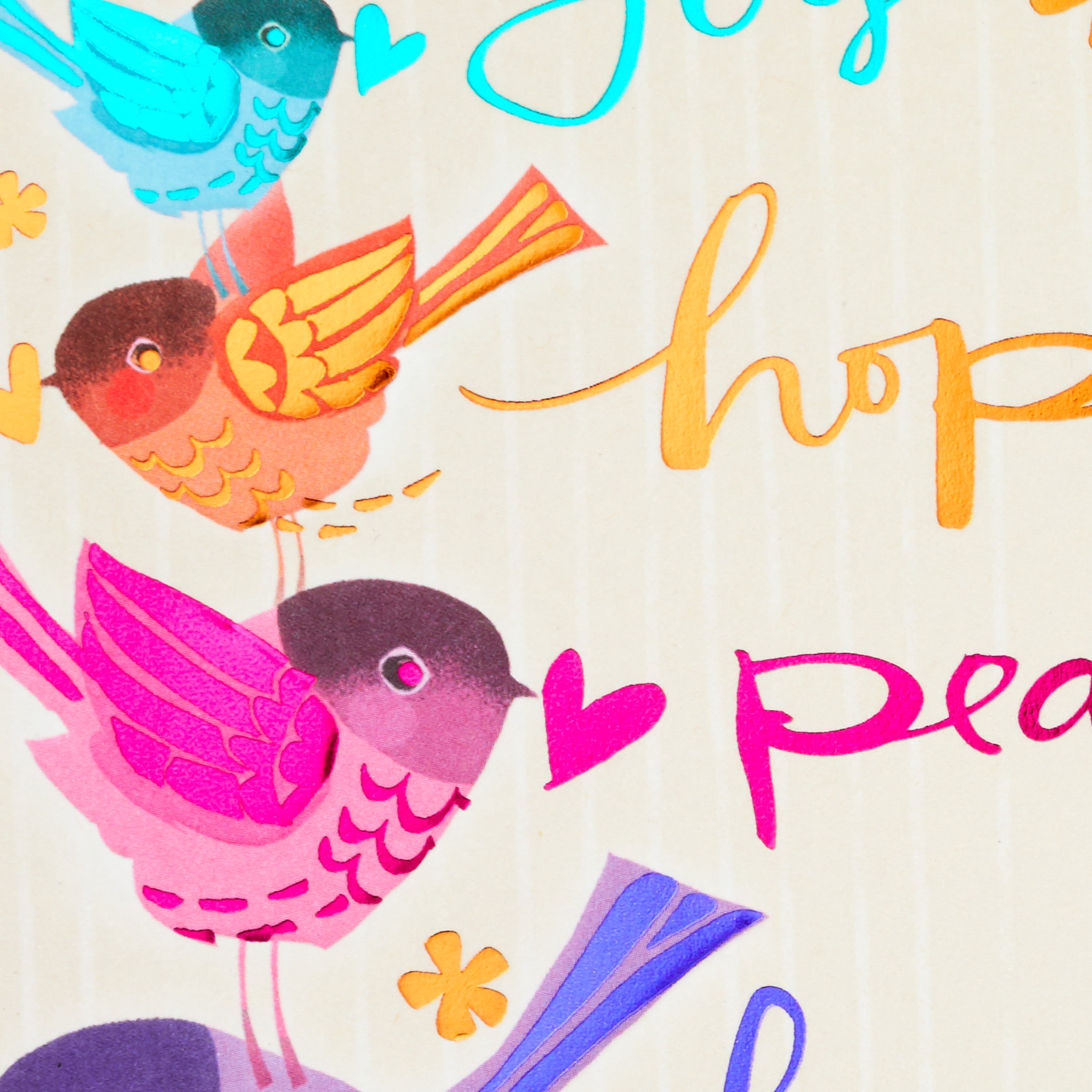 Dayspring Religious Birthday Greeting Card (Joy, Hope, Peace)