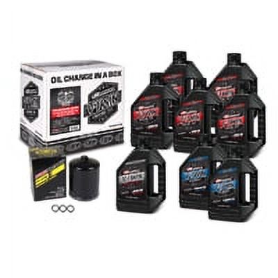 V-Twin Oil Change Kit Synthetic w/Black Filter, Milwaukee-Eight