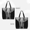thumbnail image 2 of Fotbe Indian Elephant Bolsa Tote con Estampado para Mujer, Bolsos con Cremallera, Bolsa de Hombro Casual de Gran Capacidad con Bolsillos Internos, 2 of 7