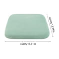 thumbnail image 3 of 1pc High Resilience Memory Foam Chair Cushion 18x18 Inchsquare Chair Pads and Washable Non Slip Seat Cushions for Indoor Dining Room Kitchen and Office Chairs, Green, 3 of 6