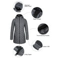 thumbnail image 4 of Off Road Ventures Women's Lightweight Puffer Jacket Hooded Water-Resistant Windproof Quilted Puffer Coat Outwear, 4 of 7