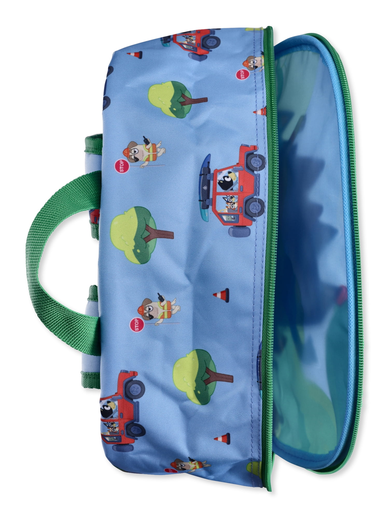 BBC Bluey Family Trip Kids 17" Laptop Backpack 2-Piece Set with Lunch Bag, Multi-Color