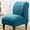 Blue, variant on Chair Covers High Stretch Armless Chair Covers for Living Room Luxury Thick Velvet Chair Slipcovers Modern Furniture Protector with Elastic Bottom, Machine Washable