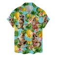 thumbnail image 4 of Funny Pineapple Squirrel Hawaiian Shirt For Men Tropical Shirts Aloha Hawaiian Shirts Short Sleeve Button Down Shirt Men TO1, 4 of 7