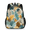 Blue, variant on Hot Air Balloons Backpack, Lightweight Casual Daypack with Chest Strap & Water Bottle Pockets, Colorful Hot Air Balloon Sports Travel Bag for Work