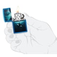 thumbnail image 5 of Zippo Whale Design High Polish Blue Pocket Lighter, 5 of 6