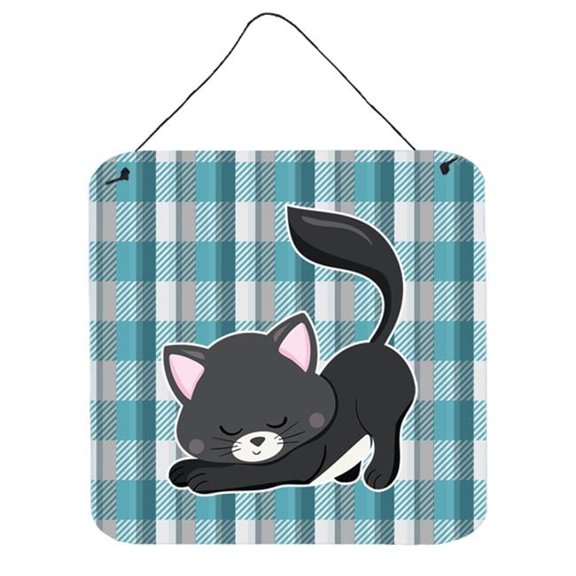 Little Black Cat Kitten Wall or Door Hanging Prints