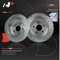 thumbnail image 5 of A-Premium 10.63 inch (270mm) Rear Drilled and Slotted Disc Brake Rotors + Ceramic Pads Kit Compatible with Select Chrysler & Dodge & Plymouth Models - Sebring, PT Cruiser, Cirrus, Neon, 6-PC Set, 5 of 9
