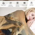 thumbnail image 3 of Orinice Horses Desert American Scene Warm Lightweight Blanket Soft Fleece Blankets  All Seasons Excellent Hand Feel Blanket for Living Rooms Sofa Decor Cow Gifts Blanket 60x80in, 3 of 6