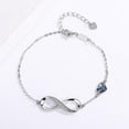 thumbnail image 2 of Pulsera con dijes para mujer, plata, acero inoxidable, ajustable, aniversario, día de la madre, joyería, regalo de cumpleaños, para mujeres, mamá, esposa, niñas, ella, 2 of 4