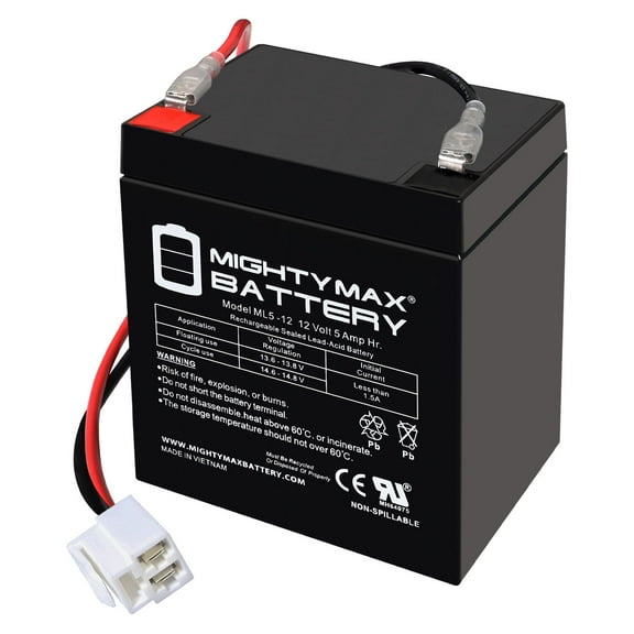 Extended Range Drop in Replacement for 12v Razor Scooter ride on toy 5ah battery and harness