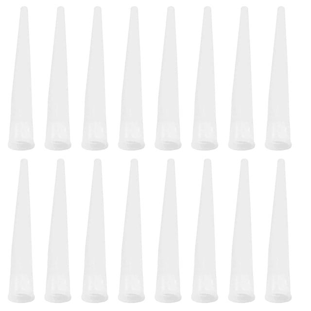 Weiweiguan 100pcs Caulking Nozzle Tip Caulk Nozzle Applicator Gluing Tool Nozzle Replacement