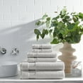 thumbnail image 5 of Host & Home Cotton 6-Piece Bath Towel Set - Soft & Absorbent - Light Grey, 5 of 9